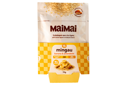 Banana e Amendoim (16g de Proteína)